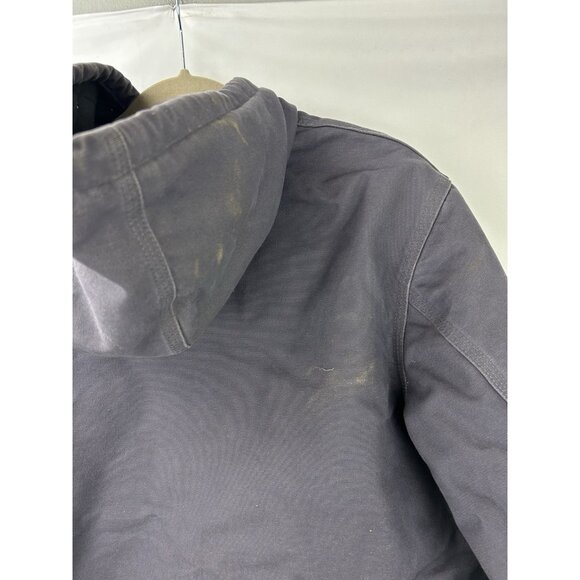 Carhartt WJ130 COA Womens XL Blue Washed Duck Quilted Lined Jacket Coat Hood - Picture 13 of 16